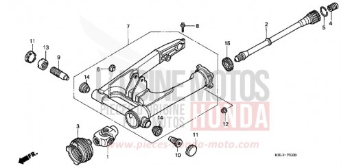 BRAS OSCILLANT NT650VW de 1998